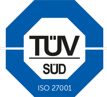 TÜV ISO 27001 certified data center